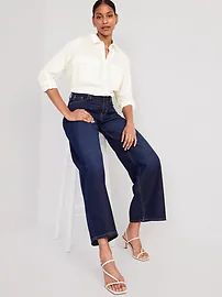 Long-Sleeve Utility Shirt for Women | Old Navy (US)
