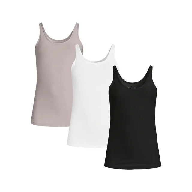 No Boundaries Juniors Scoop Neck Tank Top, 3 Pack, Sizes XS-XXXL | Walmart (US)