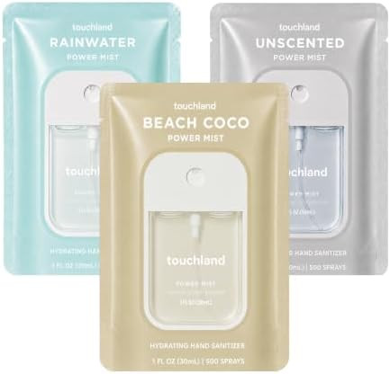 Touchland Hand Sanitizer Spray, Dye Free Trio - 3 x 1 FL OZ | Amazon (US)