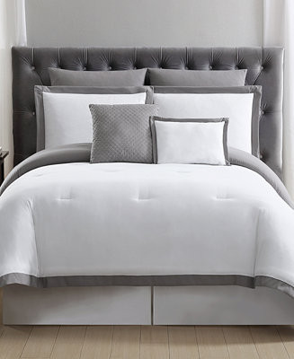 Truly Soft Everyday Hotel Border 7-Pc. King Comforter Set & Reviews - Comforter Sets - Bed & Bath... | Macys (US)