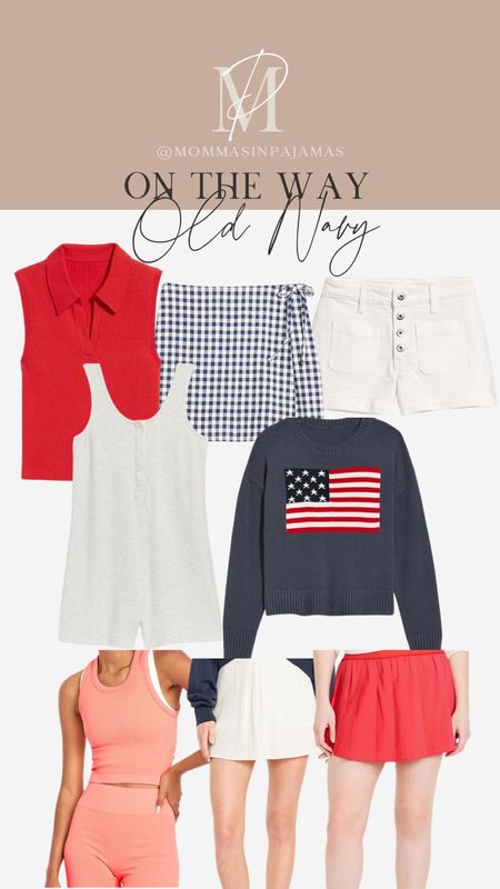 On the way from Old Navy! Petite finds and lots of patriotic clothes for Memorial Day and Fourth of July! Skirts, skorts, and rompers. Plus an American flag sweater that should be a staple in anyone’s closet!

#LTKFindsUnder50 #LTKSeasonal #LTKSaleAlert