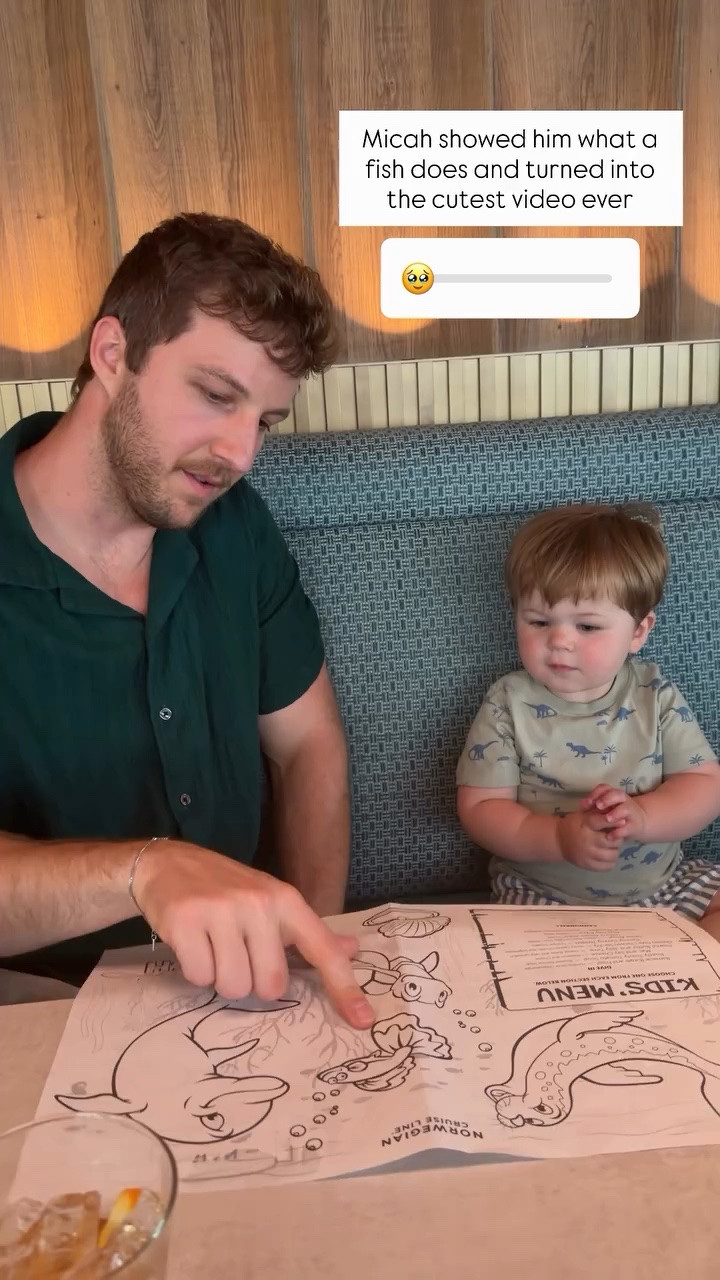 Shelton learned what a fish does from Micah and it is the most adorable video ever. 
Love this top on Micah - Abercrombie always has the best button downs!

#LTKBaby #LTKMens #LTKTravel