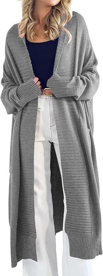 Danedvi Womens Long Cardigan Sweaters 2025 Fall Chunky Knit Oversized Slouchy Open Front Warm Coa... | Amazon (US)
