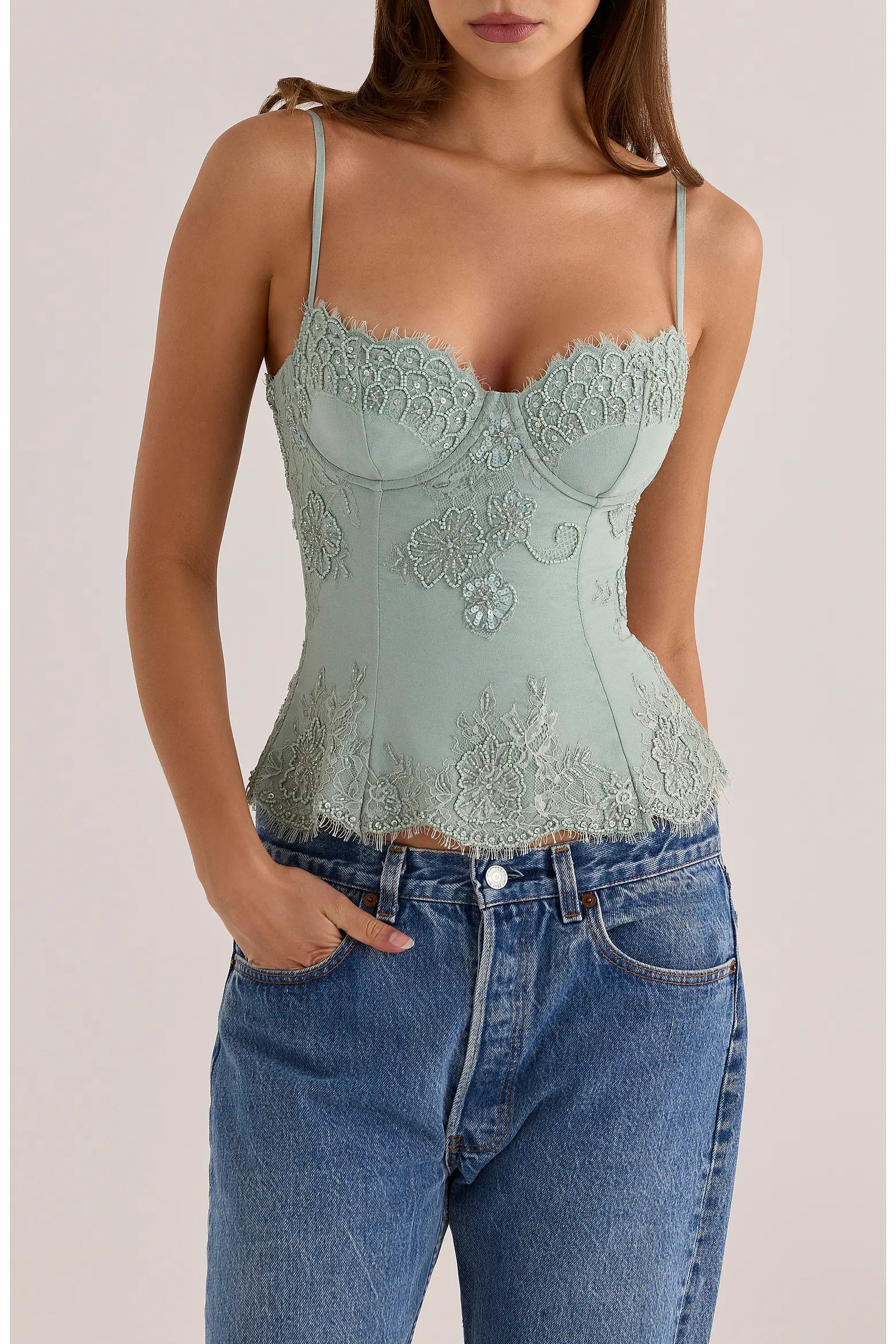 HOUSE OF CB Soraya Embellished Georgette Top (Women) | Nordstrom | Nordstrom