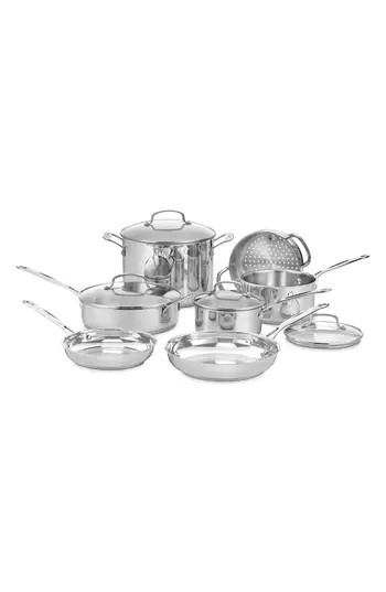 Cuisinart Chef's Classic 11-Piece Cookware Set in Stainless at Nordstrom Rack | Nordstrom Rack
