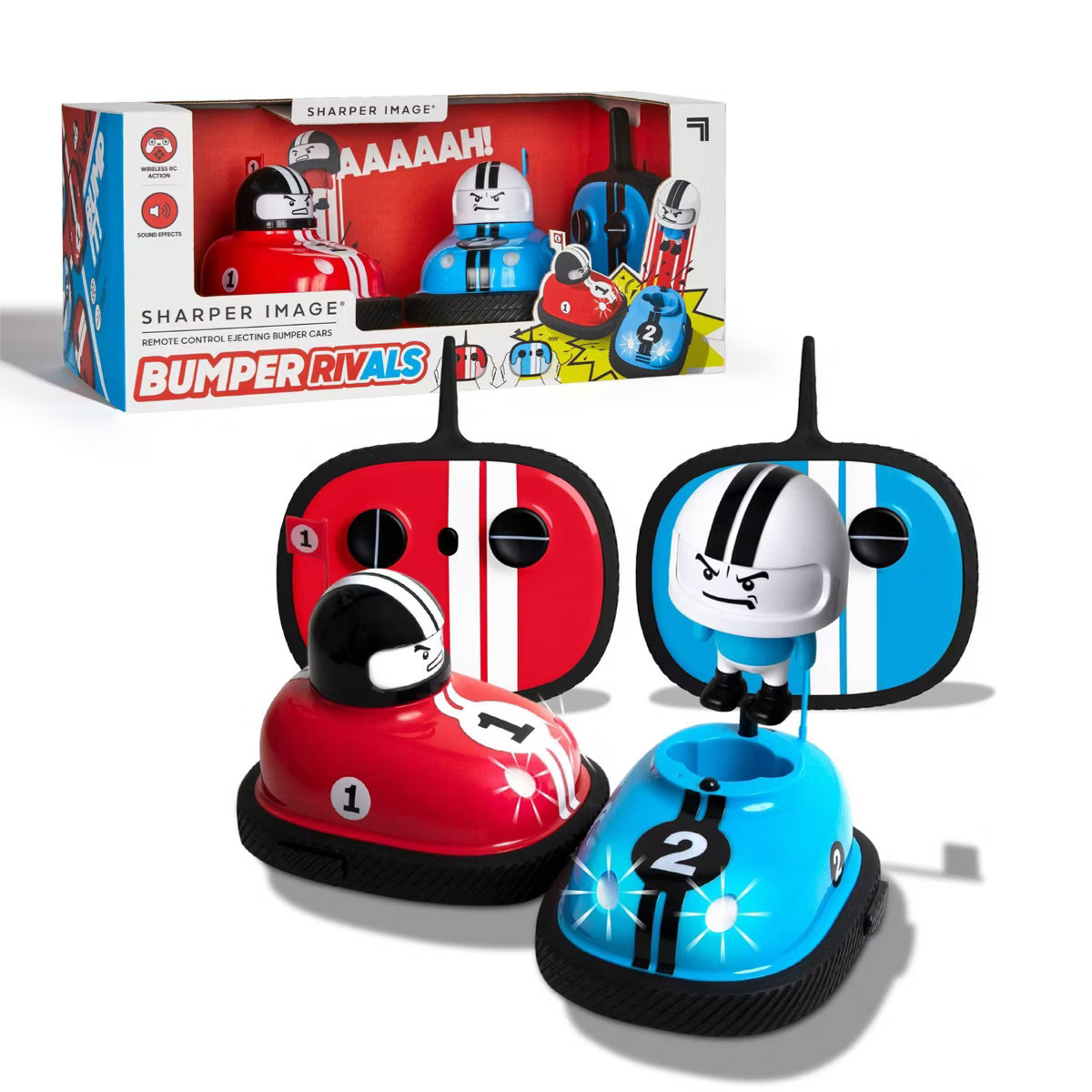 Sharper Image RC Red & Blue Ejecting Bumper Rivals Set - 6pc | Target