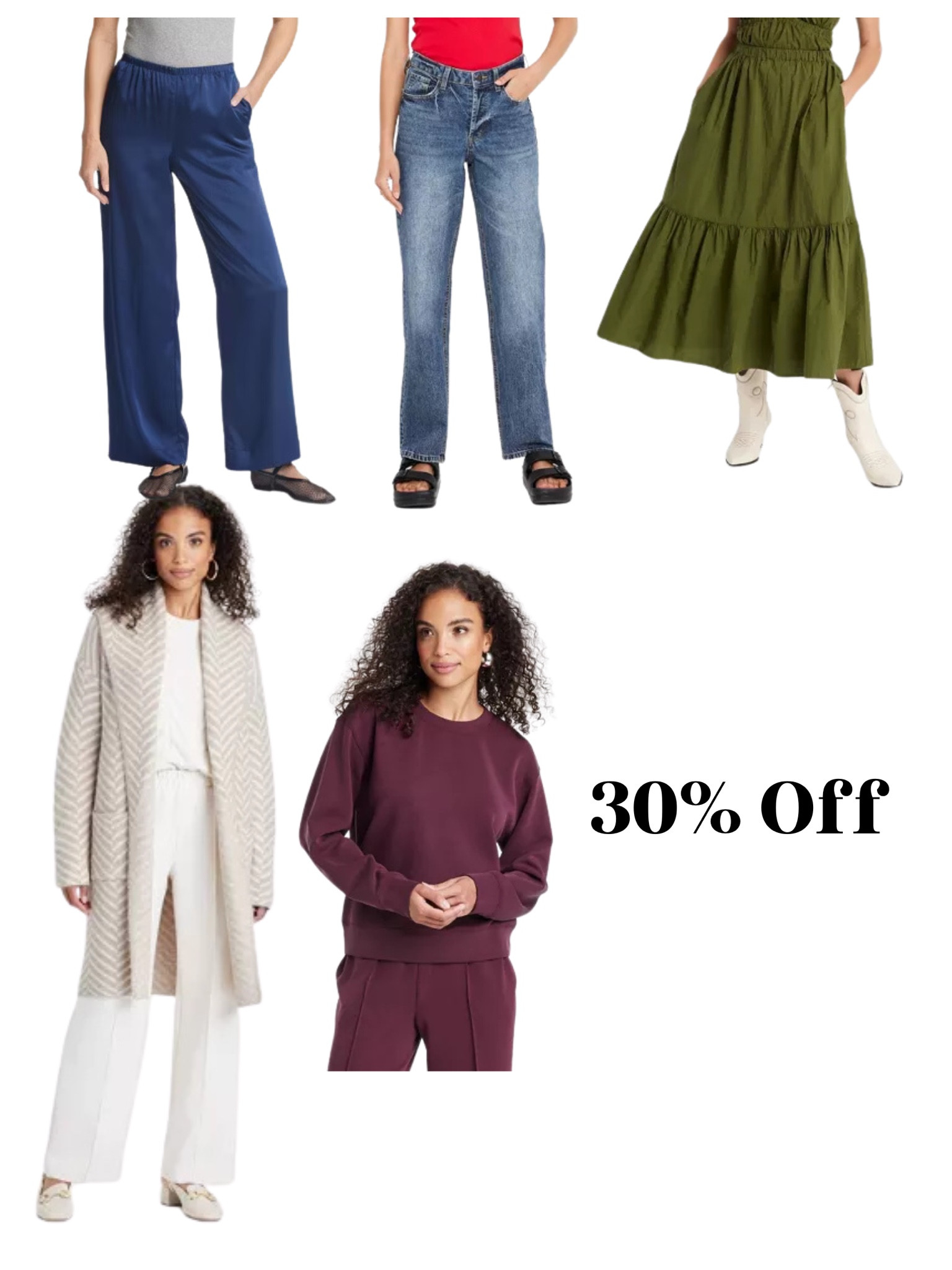 Target clothing sale 

Target style, target clothes, target jeans, target skirt, sweatshirt, cardigan, satin pants, Target fashion, family photos skirtt

#LTKSeasonal #LTKFindsUnder50 #LTKSaleAlert