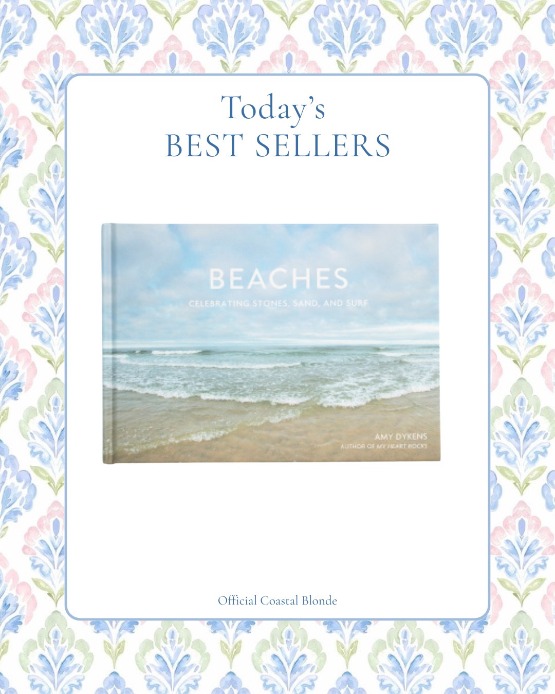 Beaches book 
Home decor 
Living room 
Coffee table decor 
Blue and white 

#LTKSeasonal #LTKHome