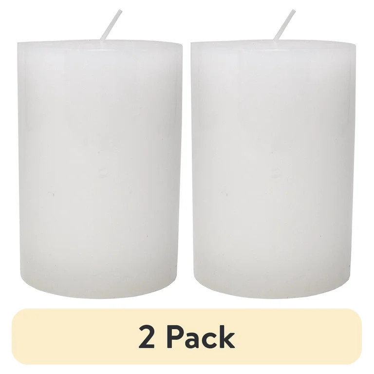 (2 pack) Mainstays Outdoor Citronella Candle - 8 oz Pillar                                       ... | Walmart (US)