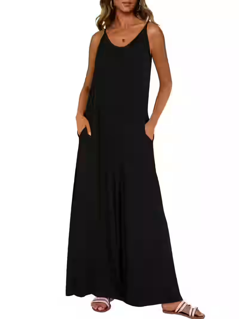 PRETTYGARDEN Women's Summer One Piece Jumpsuits 2025 Casual Spaghetti Strap Loose Wide Leg Long P... | Walmart (US)