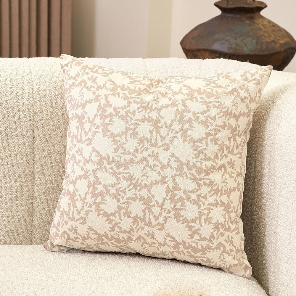 Amor Virisso Floral Pillow Covers 18x18 Decorative Throw Pillow Covers Couch Pillows for Living R... | Amazon (US)