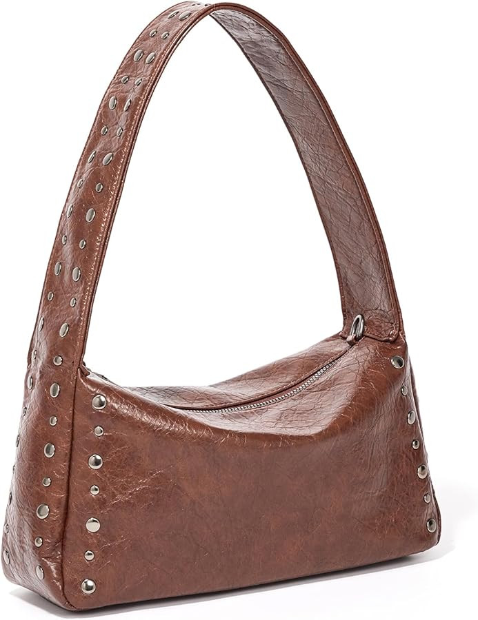 Studded Purses For Women Y2k Shoulder Bag Small Vegan Leather Handbag | Amazon (US)