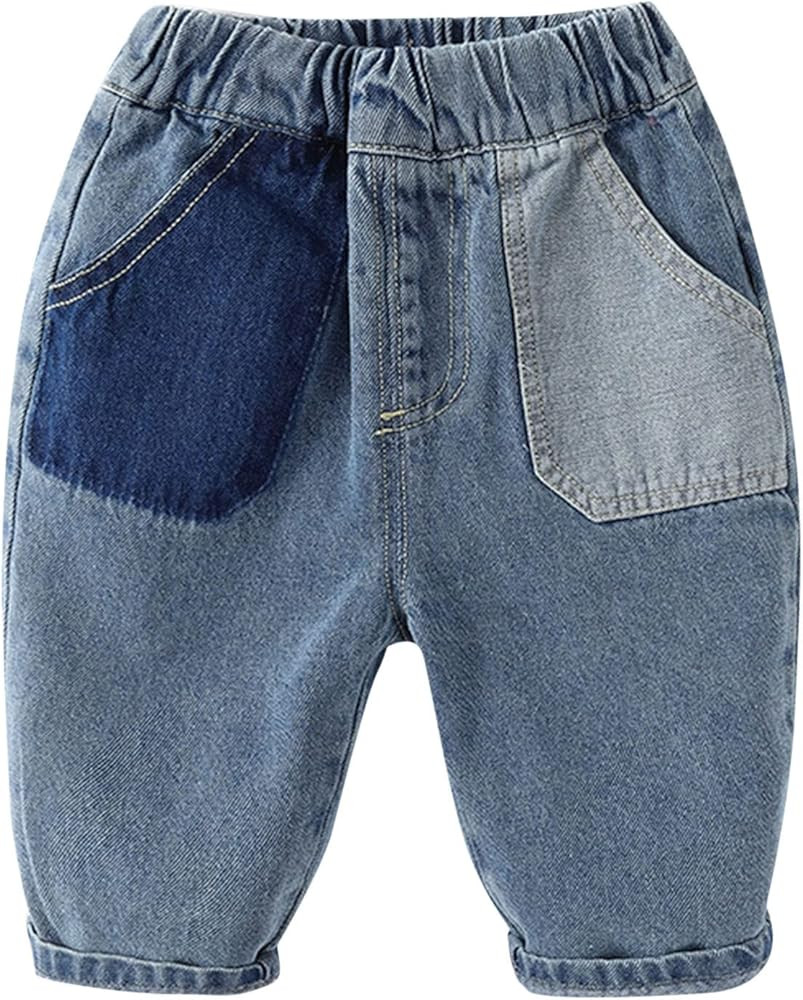 Children Kids Toddler Infant Baby Boys Girls Patchwork Jeans Pants Trousers Outfits Clothes 12 Mo... | Amazon (US)