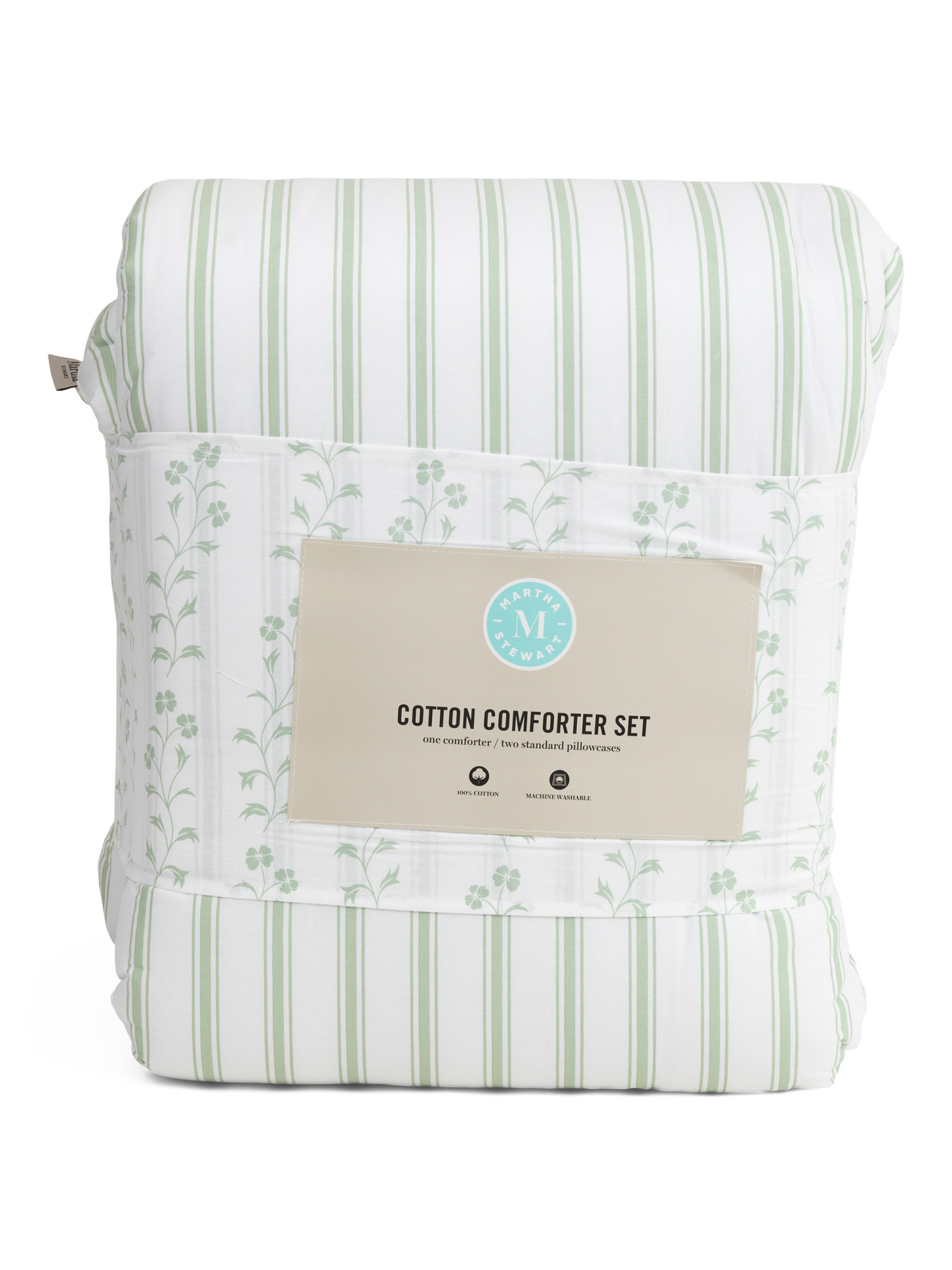 Percale Ticking Stripe Comforter Set | TJ Maxx
