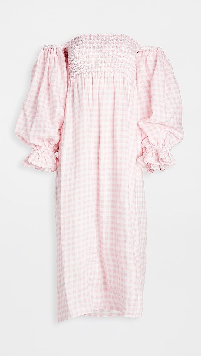 Atlanta Linen Dress in Pink Vichy | Shopbop