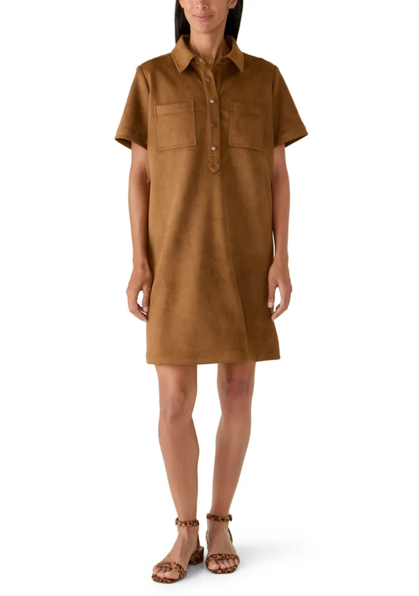 Women's Short Sleeve Popover Collared Dress | Belk