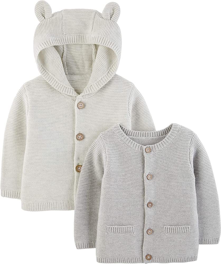 Baby 2-Pack Knit Cardigan Sweaters | Amazon (US)