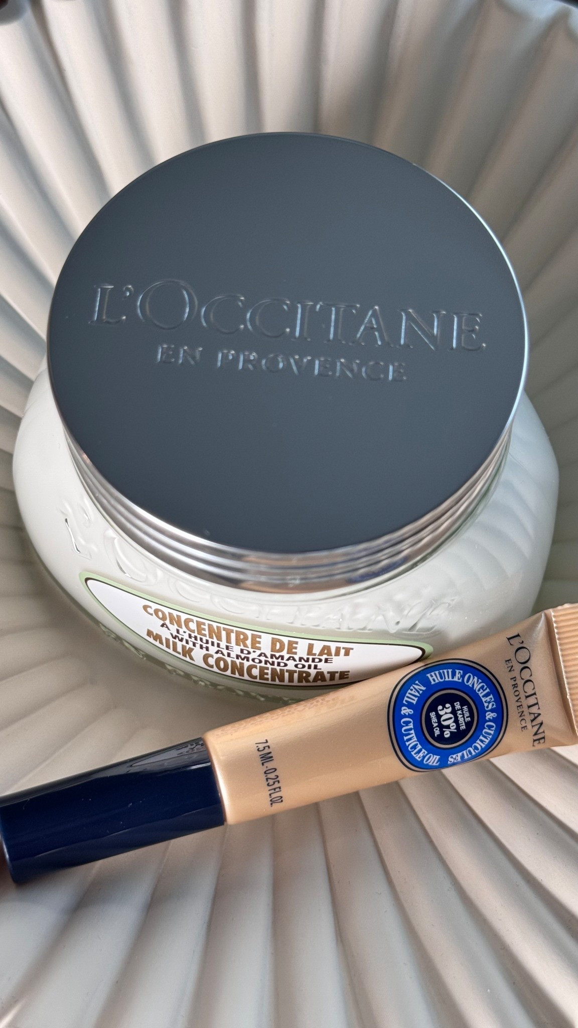 L’Occitane almond milk concentrate body cream. 

#LTKBeauty