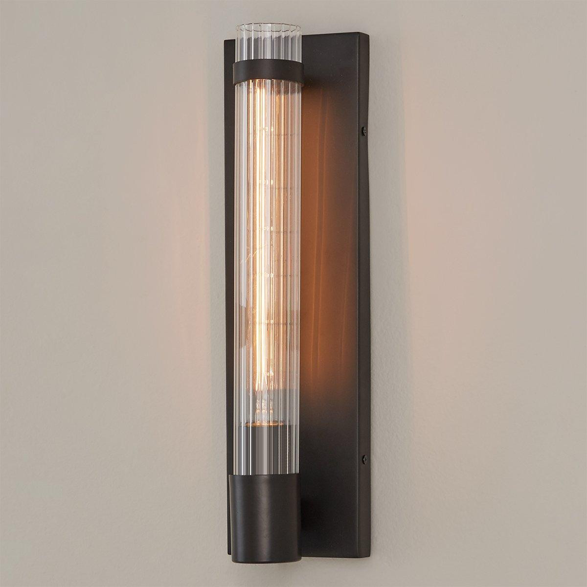 Fluted Cylinder Glass Sconce | Shades of Light