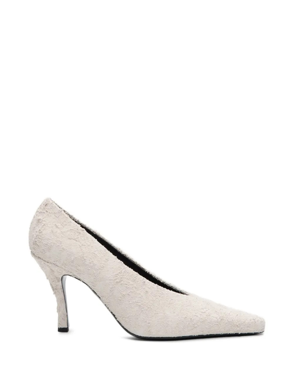 LouLou de Saison Faye distressed leather pumps - Neutrals | Farfetch Global