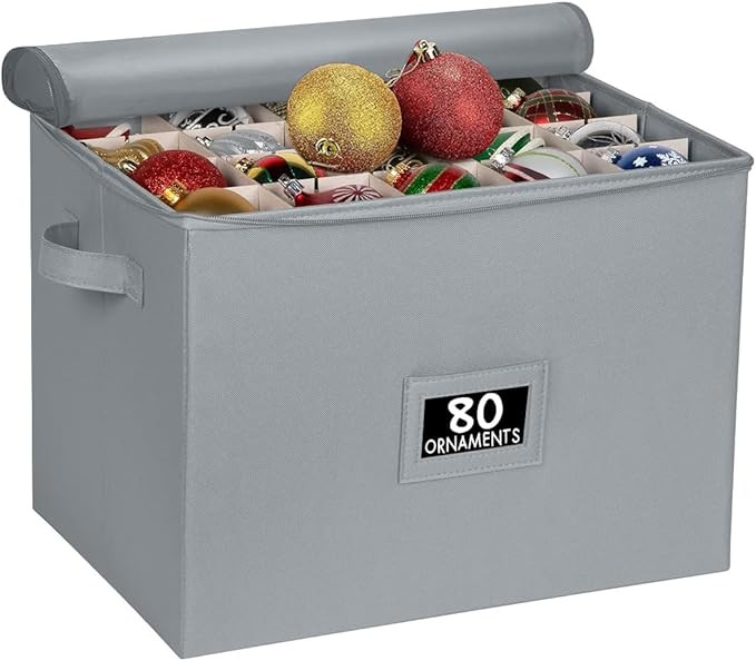 Christmas Ornament Storage Box - Large Christmas Decor Storage Containers that Store up to 128 Or... | Amazon (US)