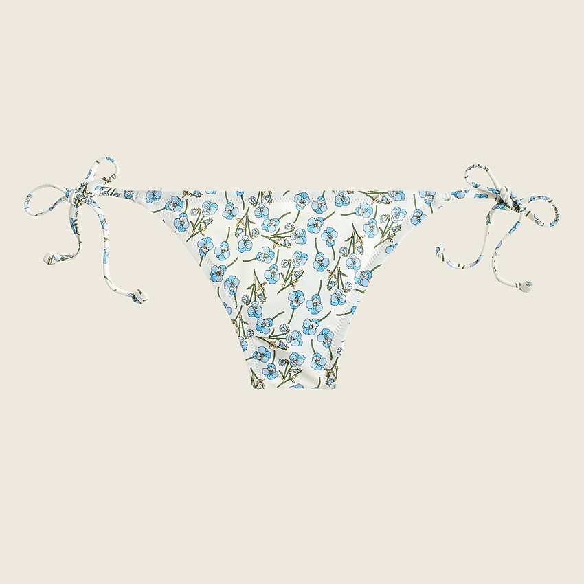 String bikini bottom in Liberty® Ros floral | J. Crew US