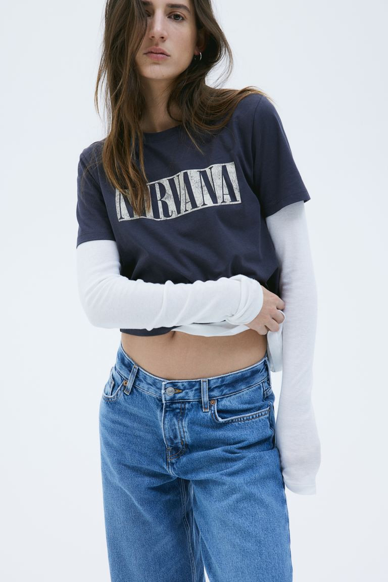 T-shirt with Motif | H&M (US + CA)