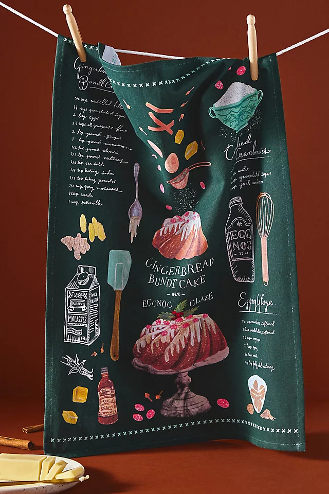 Holiday Baking Dish Towel | Anthropologie (US)