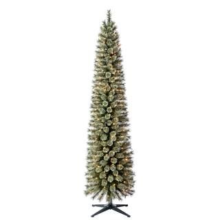 7ft. Pre-Lit Artificial Cashmere Pencil Christmas Tree, Clear Lights by Ashland® | Michaels Stores