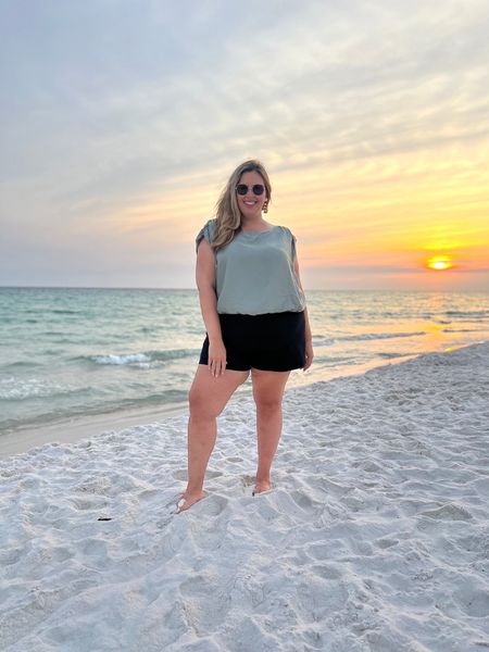 Right now you can get this year round top for 20% off at Anthropologie with code ANTHROLTK20- I love this top so much and it’s fully stocked in plus sizes!!! Black shorts are my absolute favorite from Spanx use my discount code ASHLEYDXSPANX - such a good beach look or honestly anytime outfit! Im I’m the 2x top and the 1x shorts!

#LTKcurves #LTKxAnthro #LTKsalealert