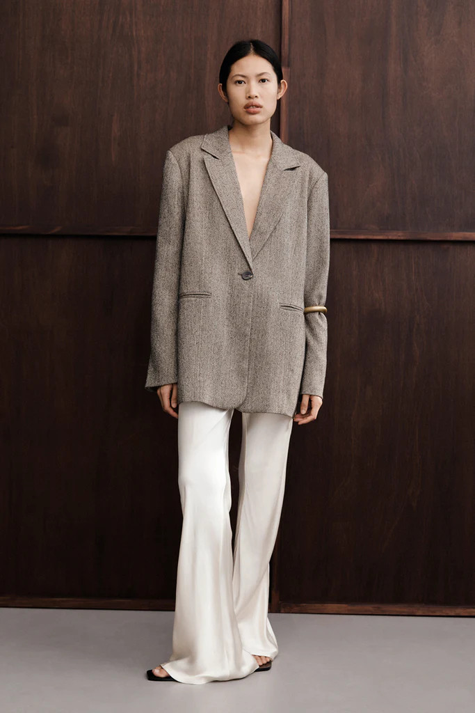 NIKKI CREAM SATIN BIAS PANT | DISSH