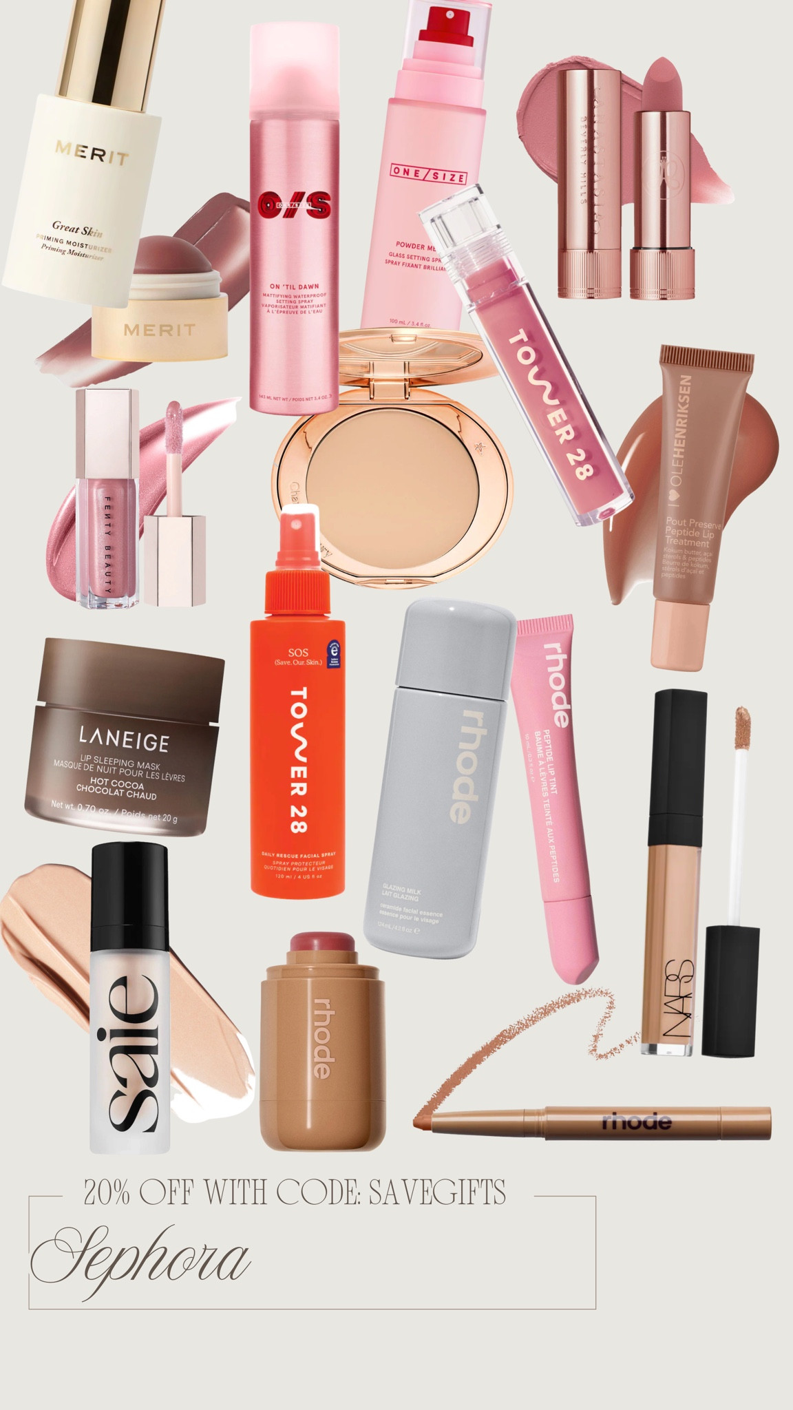 Save 20% on your Sephora order! Code SAVEGIFTS 

#LTKGiftGuide #LTKHoliday #LTKBeauty