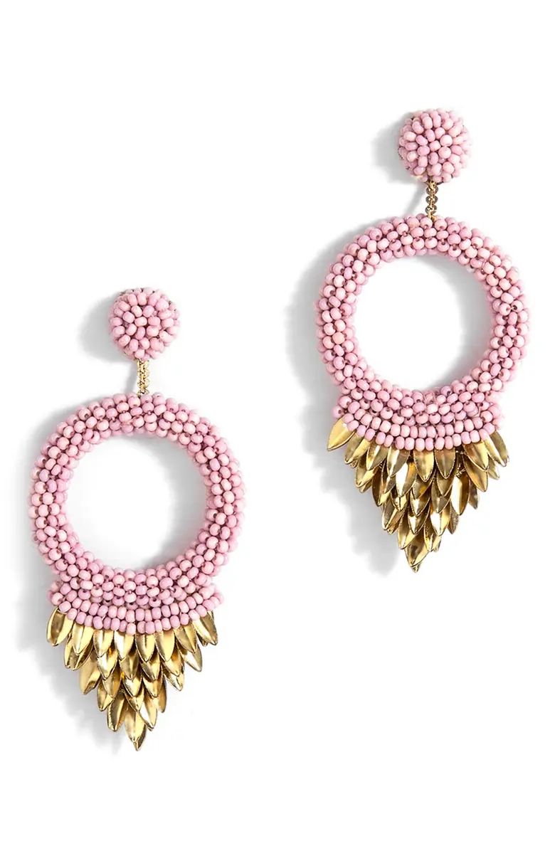 Deepa Gurnani Franka Beaded Fringe Drop Earrings | Nordstrom | Nordstrom