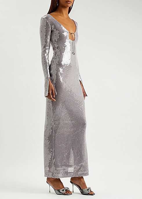 Solaria sequin-embellished maxi dress | Harvey Nichols (Global)