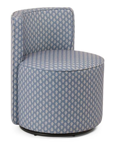 Block Print Swivel Chair | Furniture & Lighting | Marshalls | Marshalls