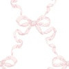 Small Hannah Ribbon Trellis Pink on White Wallpaper bydanika_herrick | Spoonflower