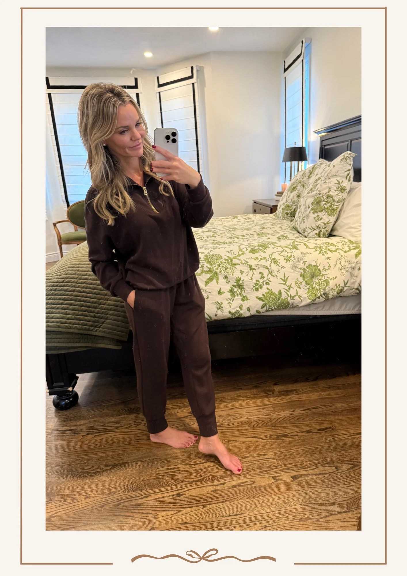 Chocolate brown is my new color. 🤎
My go-to lounge set because comfy can still look put together. 

#LTKStyleTip #LTKOver40 #LTKSeasonal