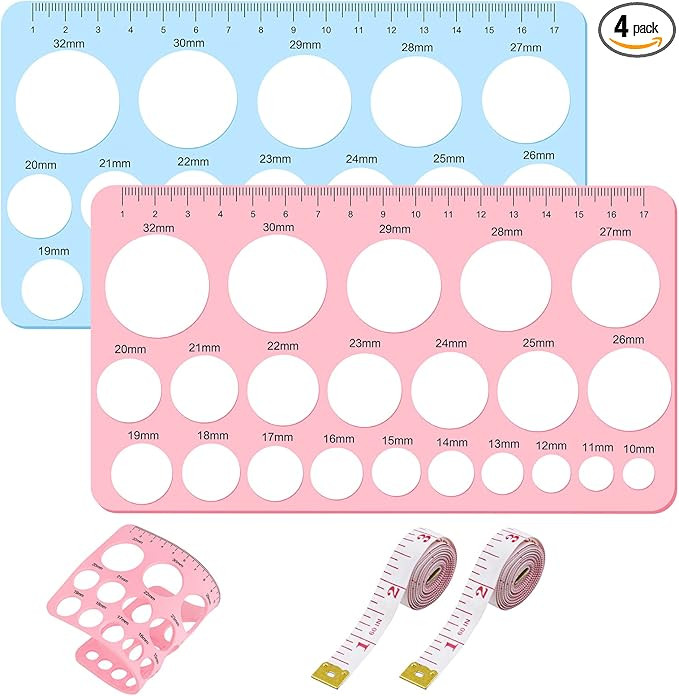 4 Pcs Nipple Rulers, Nipple Ruler for Flange Sizing Measurement Tool, Soft Silicone Flange Size M... | Amazon (US)