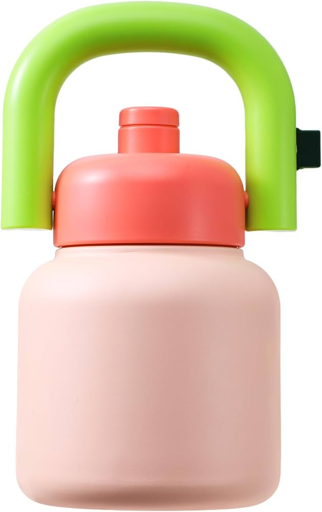 Water Bottle with Straw and Strap, 33oz Insulated Stainless Steel Metal Bottles, BPA Free Leak Pr... | Amazon (US)