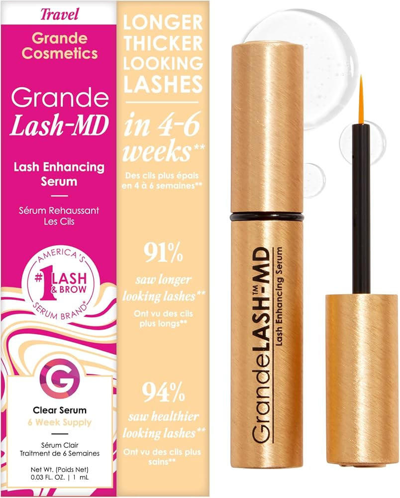 Grande Cosmetics GrandeLASH-MD Lash Enhancing Serum for Fuller, Longer-Looking Eyelashes, Cruelty... | Amazon (US)