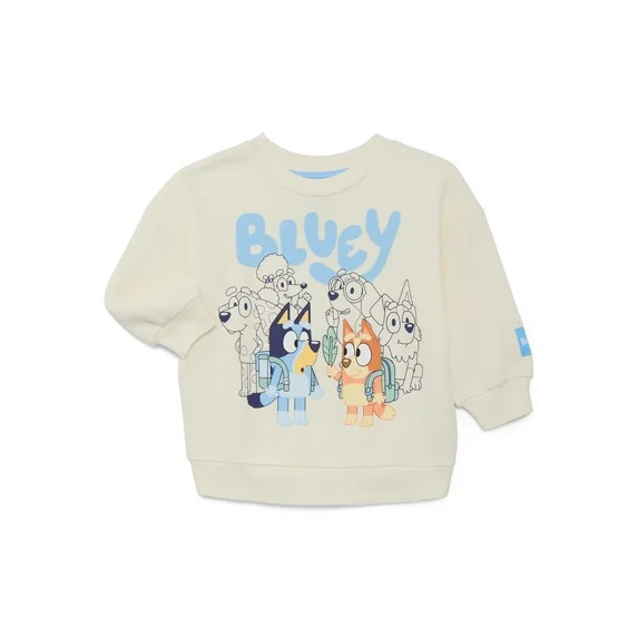 Bluey Toddlers' Graphic Sweatshirt with Long Sleeves, Sizes 12M-5T | Walmart (US)