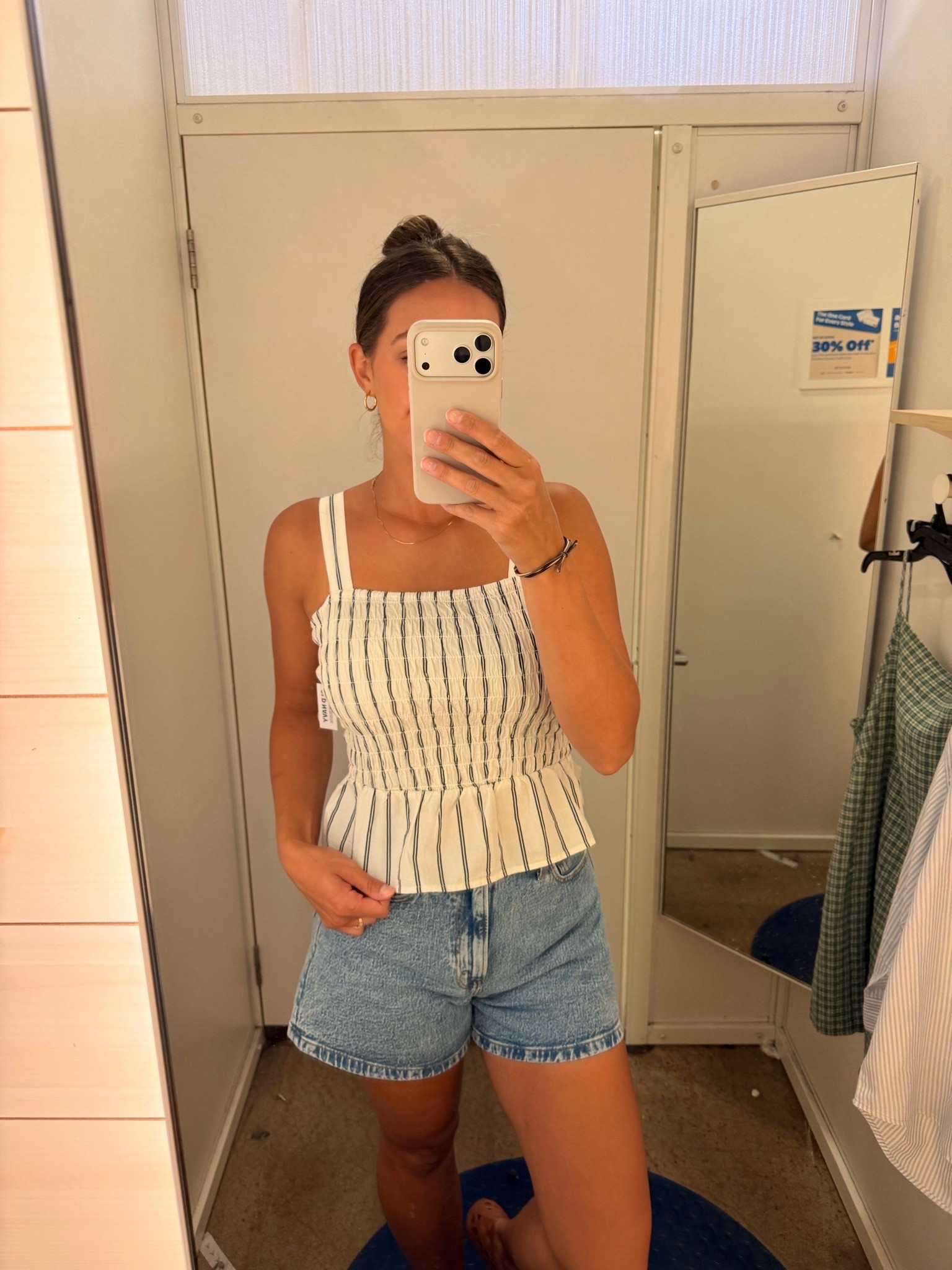 Peplum stripe tank - wearing size M old navy sale

#LTKootd #LTKU #LTKSaleAlert