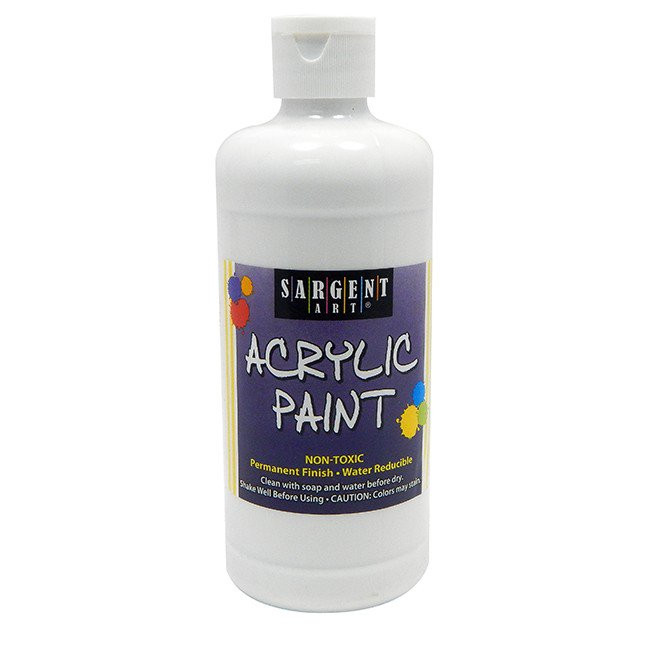 Sargent Art 16 Fl. Oz. Acrylic Titanium White Paint | Walmart (US)