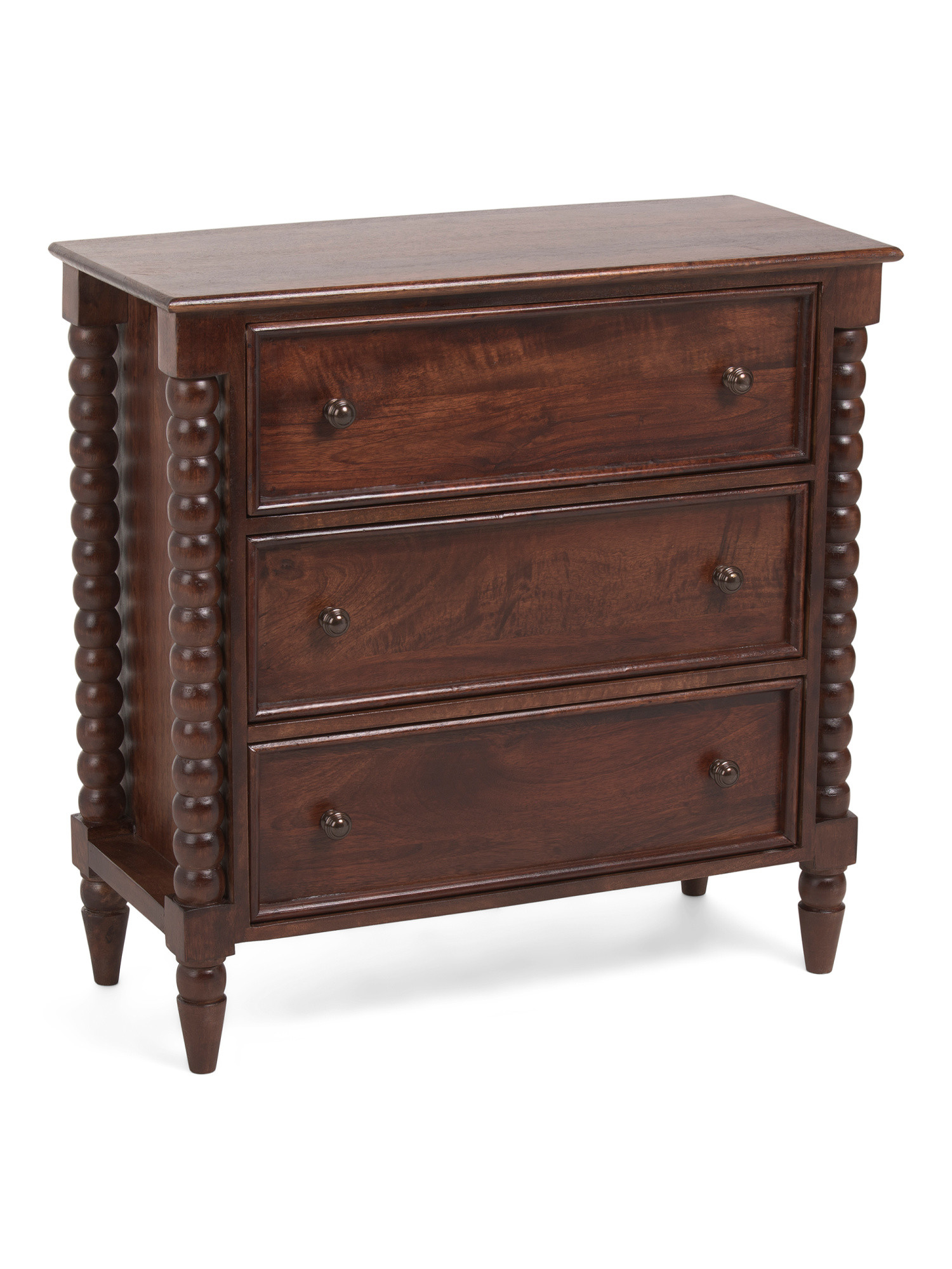31.5x31.5x14 Solid Wood Spindle Chest Of Drawers | TJ Maxx
