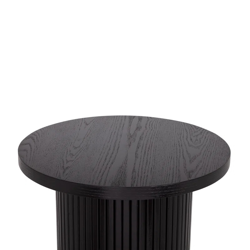 Serwon 22" Tall Pedestal Wood Round End Table | Wayfair North America