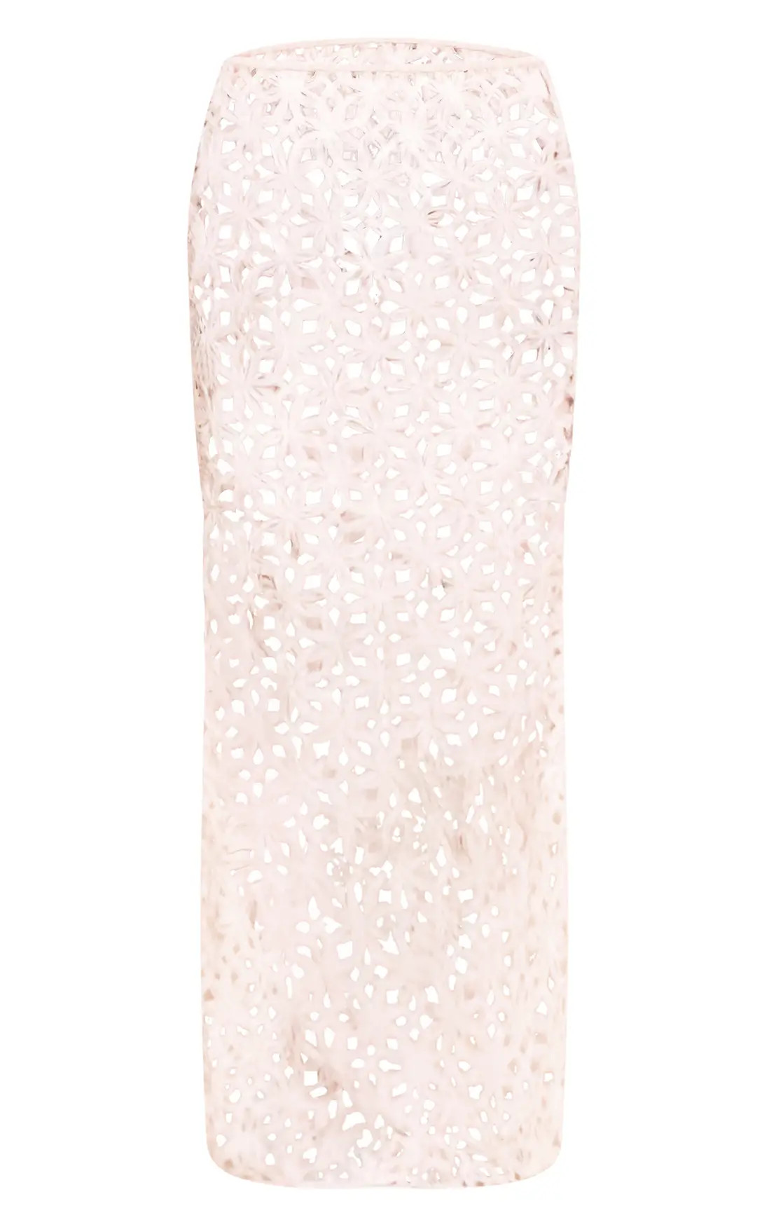 Natural Textured Floral Maxi Skirt Co-ord | PrettyLittleThing UK