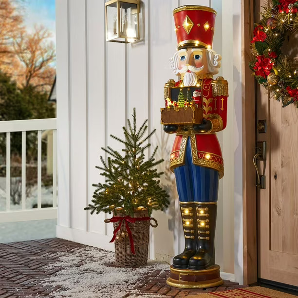 Member's Mark 6' Pre-Lit Grand Nutcracker with Music Box | Sam's Club