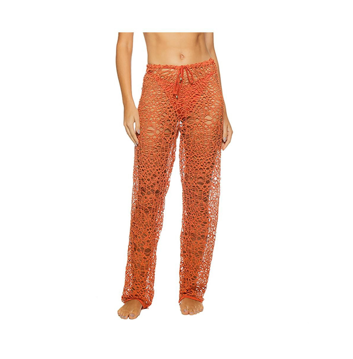 Guria Beachwear Women's Sea Strings Macrame Pants Cover-ups - Sienna | Macy's