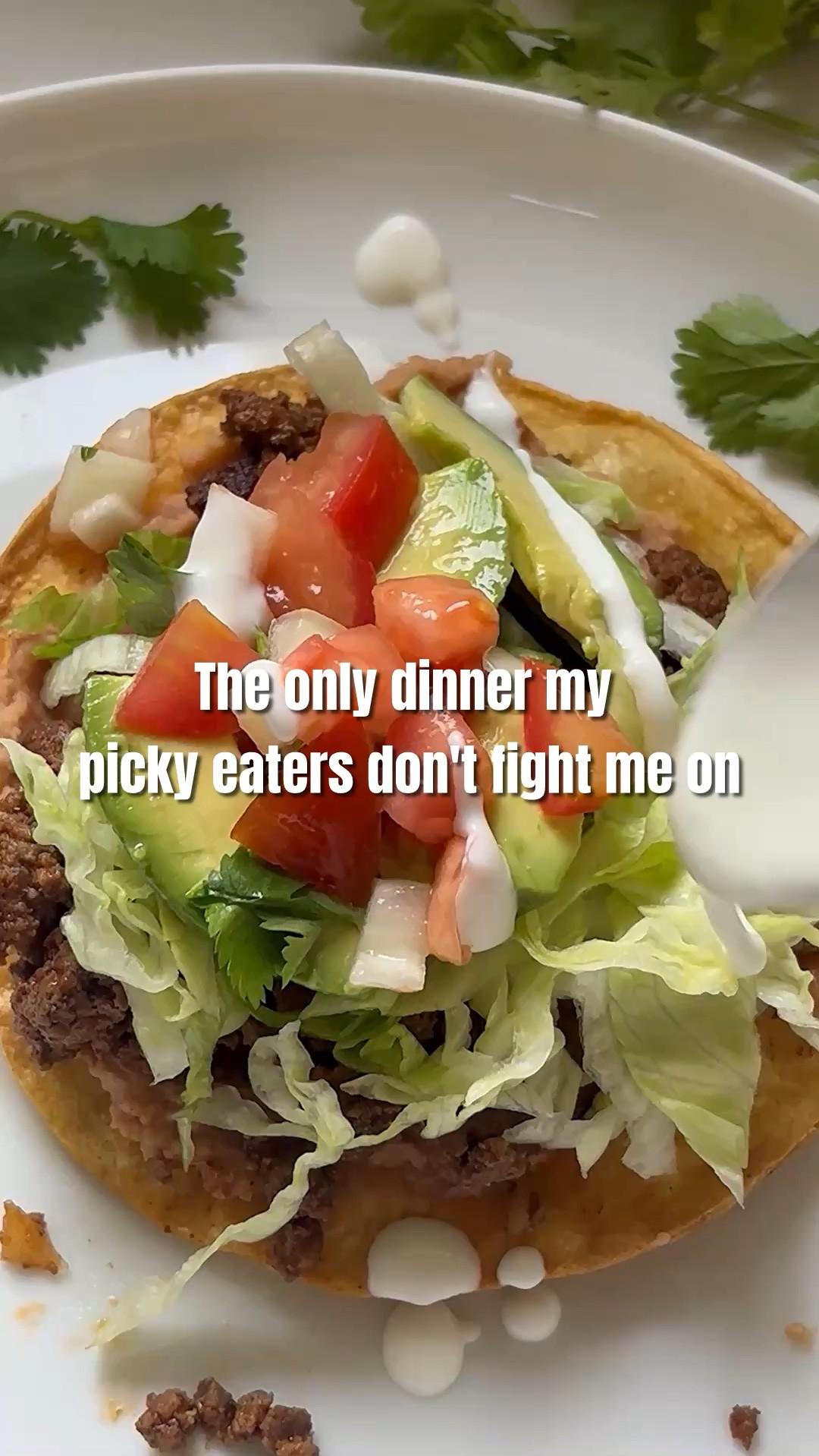Crispy tostadas loaded with all the good stuff 🌮✨ This easy family favorite comes together fast, and the meat chopper makes prep even easier!

#LTKHome #LTKSeasonal #LTKunder50 #tostadas #mexicanfoodrecipe #easydinnerideas #familymeals #weeknightdinner

Want Recipe? Google "better from scratch tostada recipe"