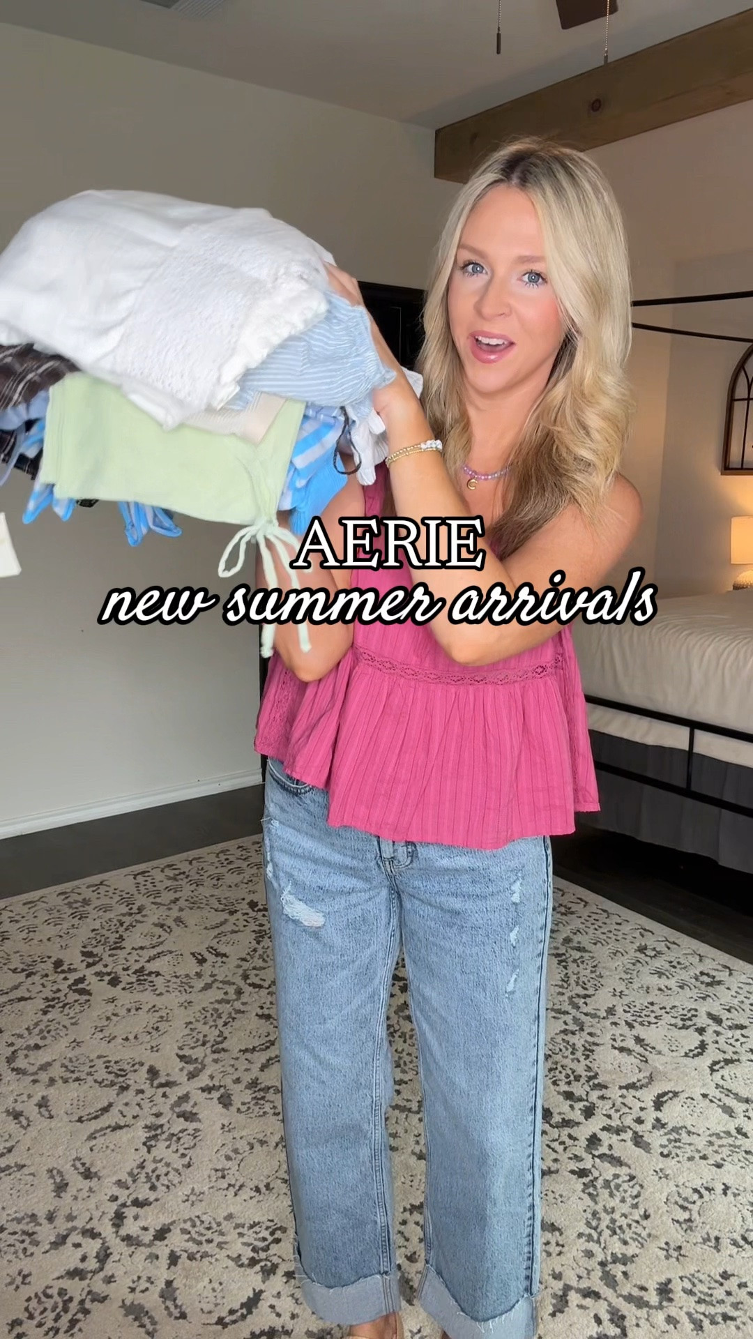 Aerie is having a HUGE sale! 30-50% off site wide ! Love all these new arrivals! For size reference, I am 5.4ft 135lbs. Wearing a size small.